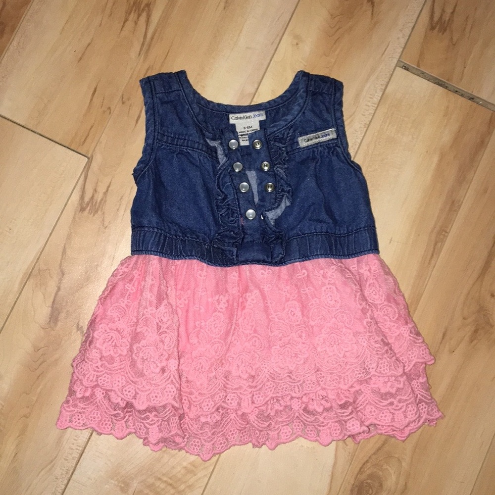 Calvin Klein Jean and lace dress